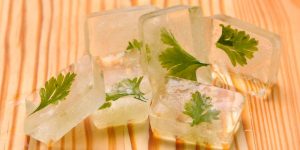 Make herbal ice cubes for summer